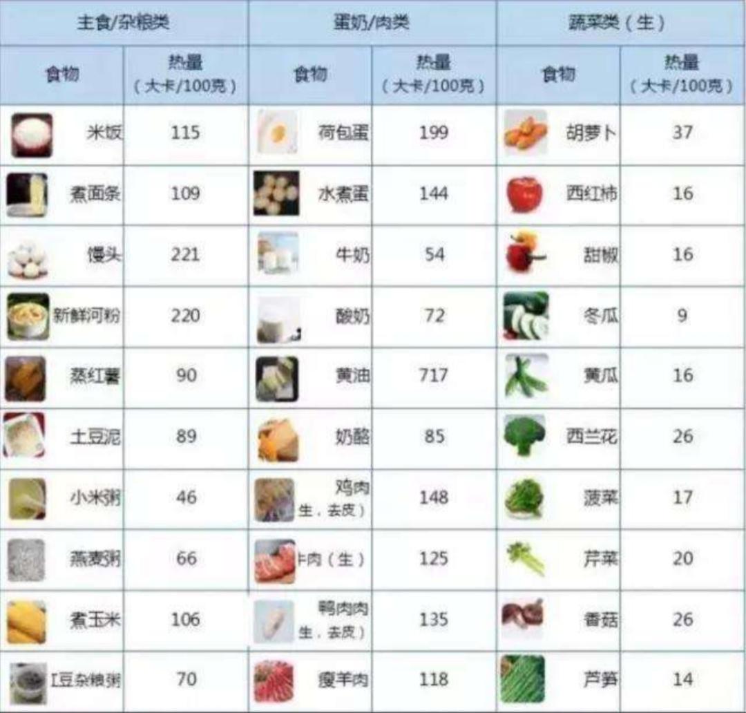 食物热量计算APP