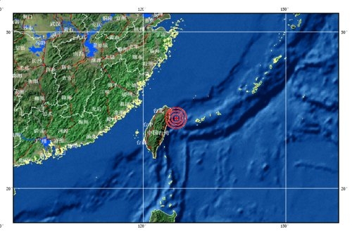 台湾花莲海域4.8级地震 福建有震感